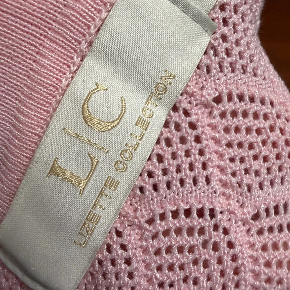 Lizette Collection vintage-style, long-sleeve knit polo women’s sweater. - Picture 5 of 7
